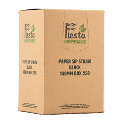 Straight Sip Straws Small 140mm Box 250