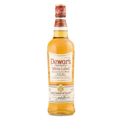 Dewar`s White Label Blended Scotch Whisky Bottle