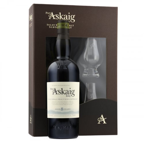 Port Askaig 8 Year Old Islay Malt Gift Pack Glass Set